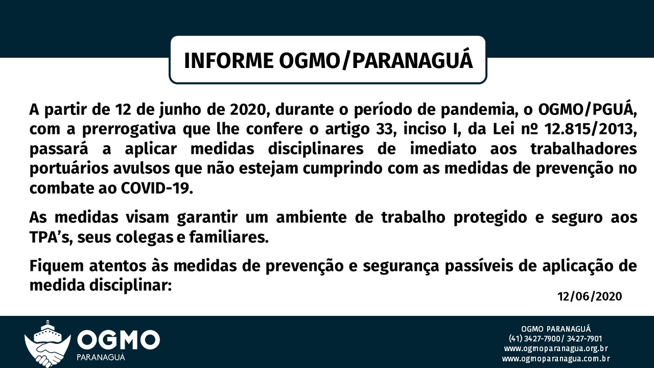 Aplicação de medidas disciplinares